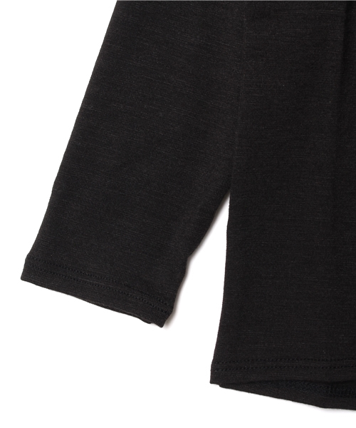 THE NORTH FACE(ザノースフェイス)の「ザ・ノース・フェイス キッズウォームアンダートップス / ロングスリーブウォームクルー(その他アンダーウェア/インナー・キッズ・ブラック/ミックスグレー・110/130/140/150/100/120)」の6枚目の写真