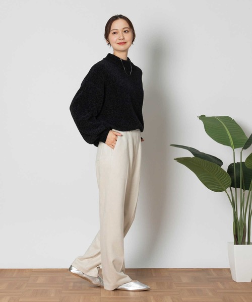 Right-on（ライトオン）の「【HONEYSUCKLE ROSE】フェイクスウェードパンツ（その他パンツ・レディース・ダークグレー/ブラウン/オフホワイト・M/XL/L）」の14枚目の写真