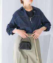 URBAN RESEARCH ROSSO WOMEN | ステッチデザインデニムシャツ(シャツ/ブラウス)
