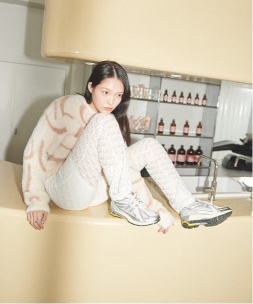 LUKU nari(ルクナーリ)の「レースフレアパンツ(その他パンツ・レディース・ブラック/アイボリー・F)」の6枚目の写真
