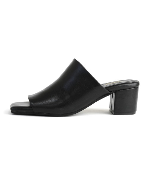 RiiiKa（リーカ）の「【RiiiKa/リーカ】スクエアトゥ甲深サンダル（サンダル・レディース・ブラウン/アイボリー/ブラック・S/M/L/LL）」の6枚目の写真