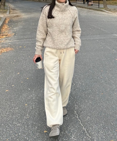 LE MORE(リモア)の「ブークレジッパーニット(ニット/セーター・レディース・ベージュ/グレー・FREE)」の12枚目の写真