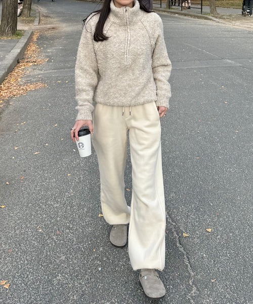 LE MORE(リモア)の「ブークレジッパーニット(ニット/セーター・レディース・ベージュ/グレー・FREE)」の16枚目の写真