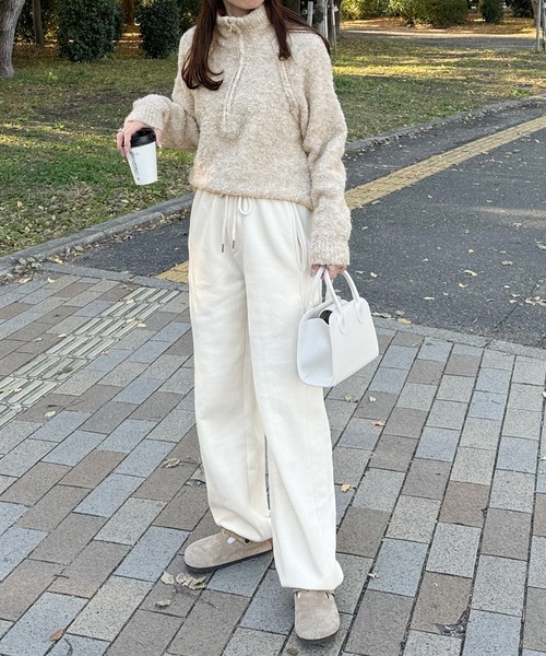 LE MORE(リモア)の「ブークレジッパーニット(ニット/セーター・レディース・ベージュ/グレー・FREE)」の17枚目の写真