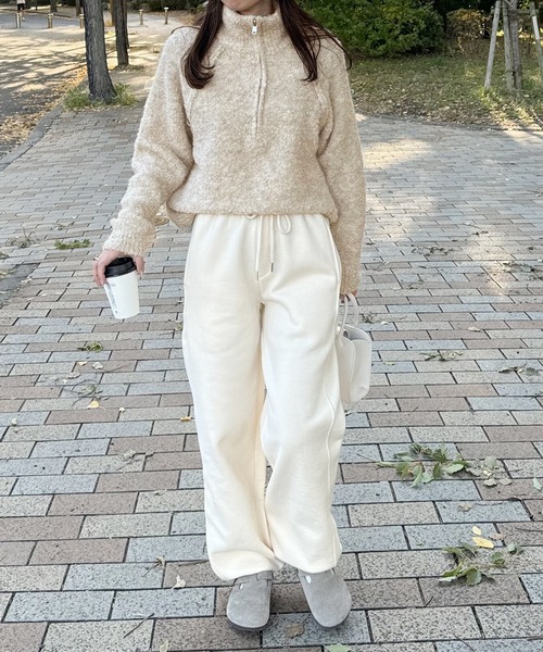 LE MORE(リモア)の「ブークレジッパーニット(ニット/セーター・レディース・ベージュ/グレー・FREE)」の18枚目の写真