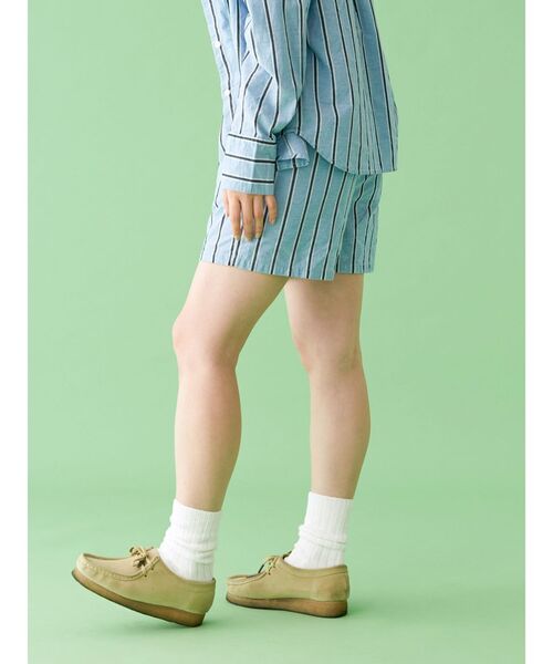 Ungrid（アングリッド）の「【WEB限定】ストライプラフハーフパンツ（その他パンツ・レディース・グリーン/ブルー・FREE）」の14枚目の写真