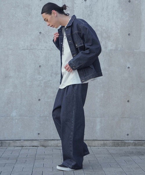 セール】【セットアップ対応】『タックデザインデニムジャケット