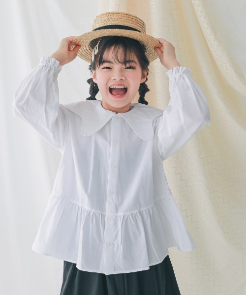 bow.a 水際　ナミナミ　ブラウス　ホワイト 水際 NAMINAMI BLOUSE | bow.a