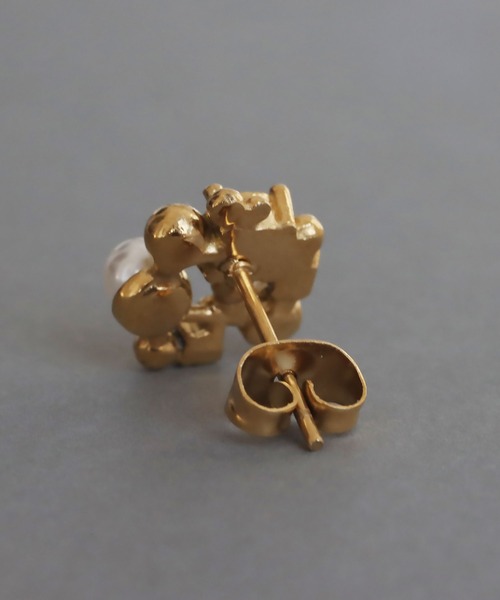 abaskdesign（アバスクデザイン）の「金属アレルギー対応  パールビジューピアス（ピアス（両耳用）・レディース・ゴールド・FREE）」の10枚目の写真