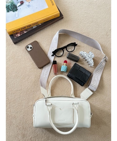 ゆみえ emmi（エミ）の「【10th】ecoフェイクレザーミニボストンバッグ