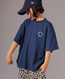 PAIRMANON STREET | 【PAIRMANON STREET】ワッフル サークルモチーフ 胸元 刺繍 半袖 Tシャツ(Tシャツ/カットソー)