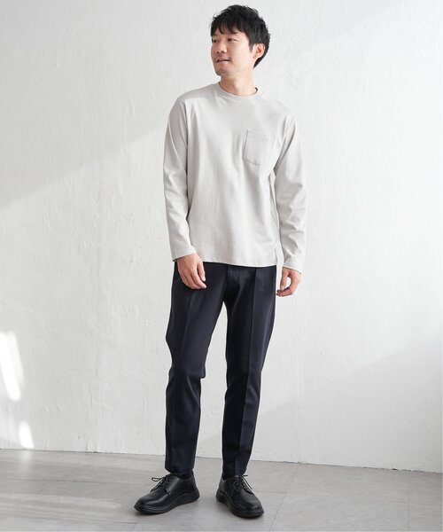 ポンチクルーネックジャケットロンT（Tシャツ/カットソー）｜IKKA