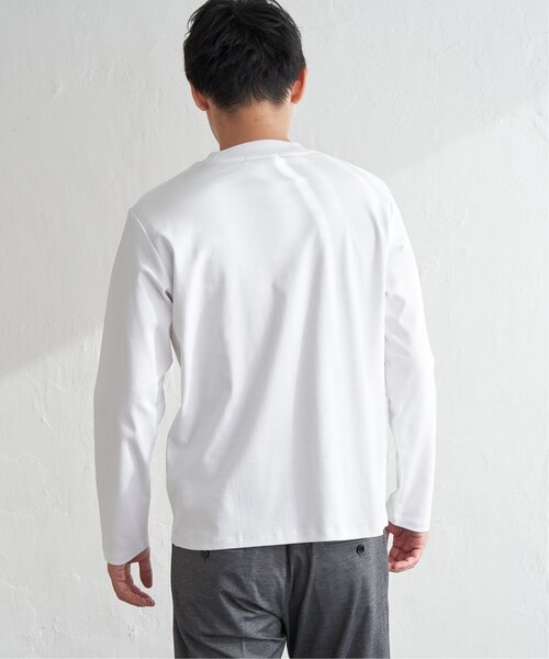 ポンチクルーネックジャケットロンT（Tシャツ/カットソー）｜IKKA