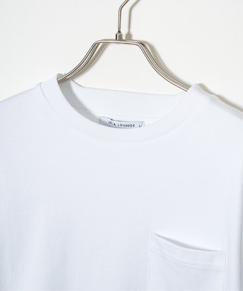IKKA LOUNGE(イッカラウンジ)の「ポンチクルーネックジャケットロンT(Tシャツ/カットソー・メンズ・ホワイト/ライトグレー・M/L/XL/S)」の19枚目の写真
