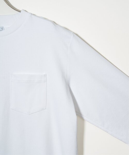 IKKA LOUNGE(イッカラウンジ)の「ポンチクルーネックジャケットロンT(Tシャツ/カットソー・メンズ・ホワイト/ライトグレー・M/L/XL/S)」の20枚目の写真