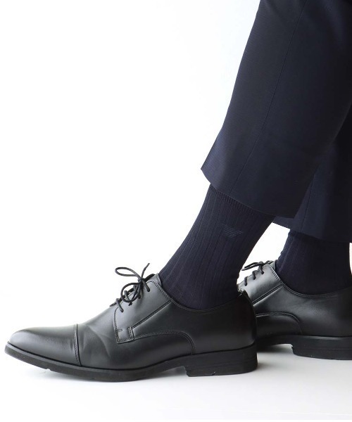 EMPORIO ARMANI（エンポリオアルマーニ）の「【3足セット】EMPORIO ARMANI イーグルリブ ビジネスソックス 92312721（Tシャツ/カットソー・メンズ・ブラック系3/その他1・25-26cm）」の3枚目の写真