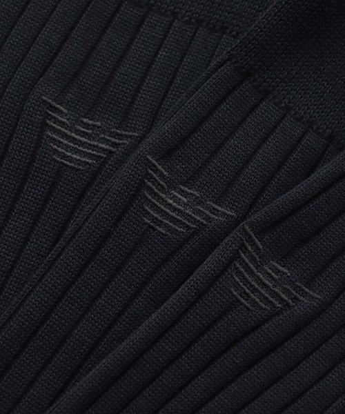 EMPORIO ARMANI（エンポリオアルマーニ）の「【3足セット】EMPORIO ARMANI イーグルリブ ビジネスソックス 92312721（Tシャツ/カットソー・メンズ・ブラック系3/その他1・25-26cm）」の7枚目の写真