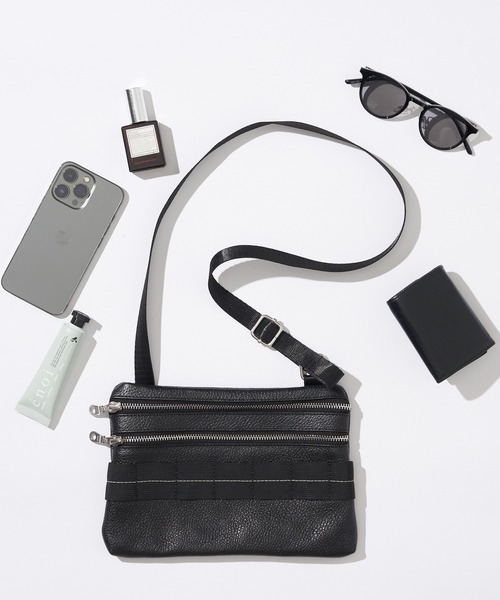 HFFDリクエスト 1点 まとめ商品 セール】Firsthand/ファーストハンド Leather Zip Crossbody Bag