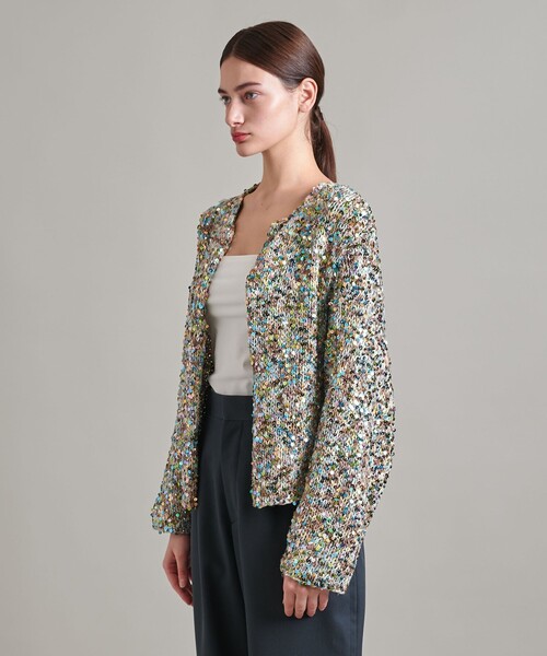 LOEFF（ロエフ）の「＜LOEFF＞レインボー スパンコール カーディガン（カーディガン/ボレロ・レディース・その他1・FREE）」の6枚目の写真