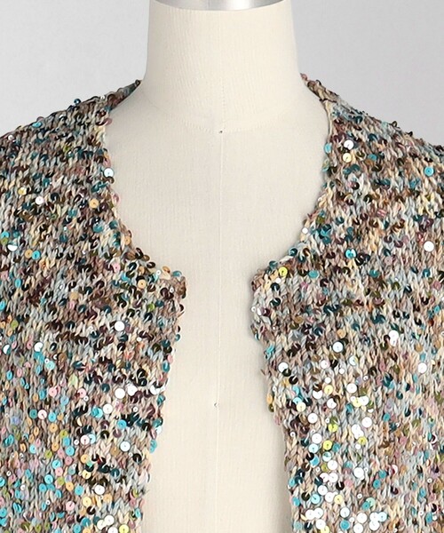 LOEFF（ロエフ）の「＜LOEFF＞レインボー スパンコール カーディガン（カーディガン/ボレロ・レディース・その他1・FREE）」の10枚目の写真