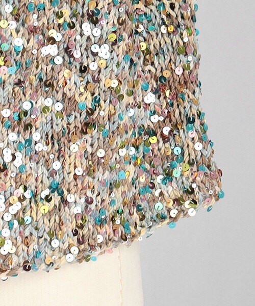 LOEFF（ロエフ）の「＜LOEFF＞レインボー スパンコール カーディガン（カーディガン/ボレロ・レディース・その他1・FREE）」の12枚目の写真