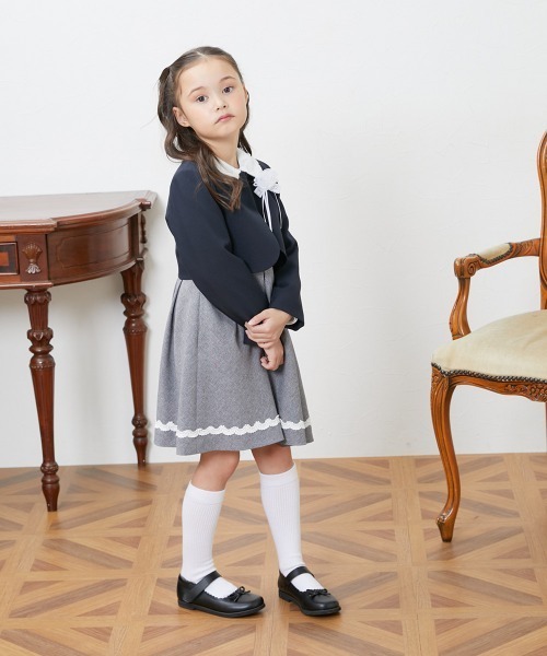 QUNTSTYLE（キュントスタイル）の「フォーマルワンピーススーツ3点セット　(110～140cm)（スーツセット・キッズ・グレー・140/130/120/110）」の19枚目の写真