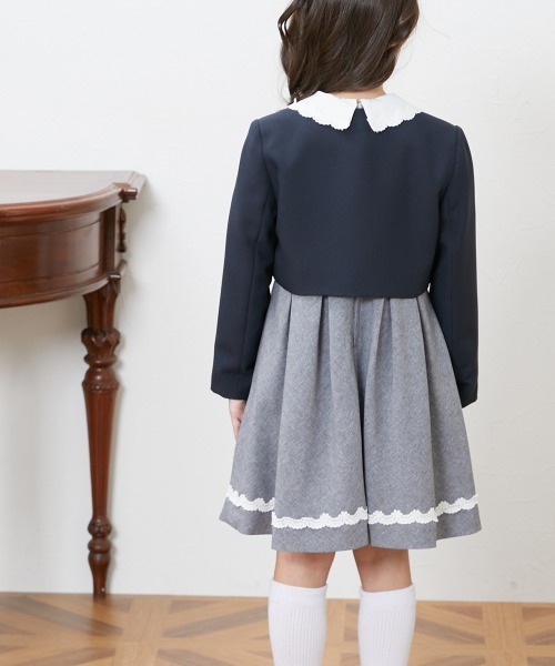 QUNTSTYLE（キュントスタイル）の「フォーマルワンピーススーツ3点セット　(110～140cm)（スーツセット・キッズ・グレー・140/130/120/110）」の17枚目の写真