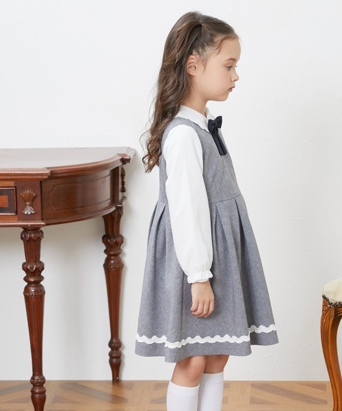 QUNTSTYLE（キュントスタイル）の「フォーマルワンピーススーツ3点セット　(110～140cm)（スーツセット・キッズ・グレー・140/130/120/110）」の15枚目の写真