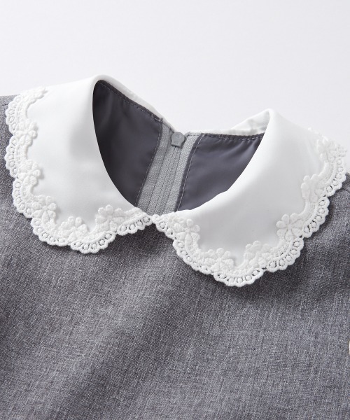 QUNTSTYLE（キュントスタイル）の「フォーマルワンピーススーツ3点セット　(110～140cm)（スーツセット・キッズ・グレー・140/130/120/110）」の9枚目の写真