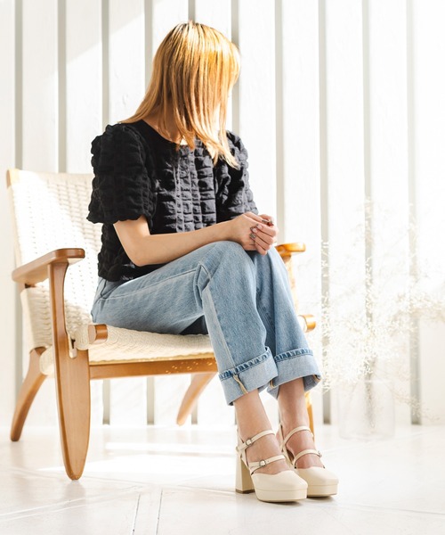 attagirl（アタガール）の「厚底ダブルベルトミュールパンプス（パンプス・レディース・ブラック/アイボリー/ブルー系その他/シルバー・LL/L/M/S）」の16枚目の写真