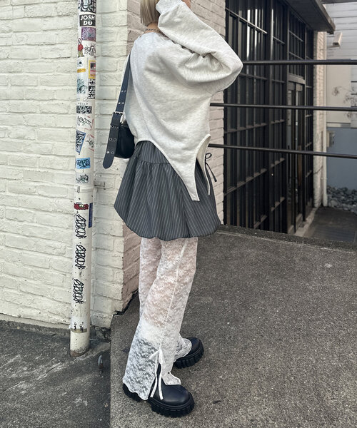 w closet(ダブルクローゼット)の「リボンバルーンスカート(スカート・レディース・ブラック/グレー・FREE)」の16枚目の写真