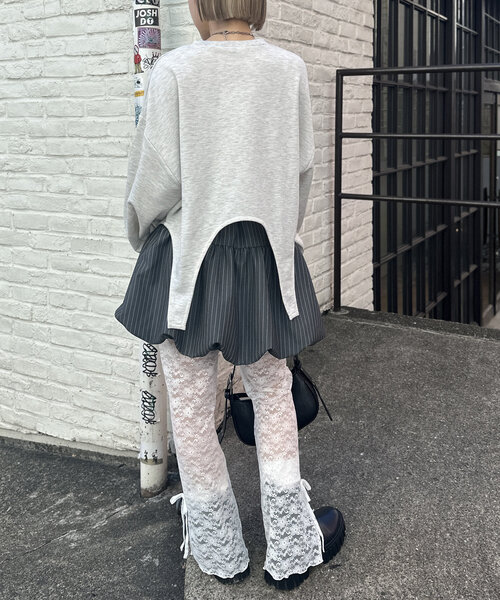 w closet(ダブルクローゼット)の「リボンバルーンスカート(スカート・レディース・ブラック/グレー・FREE)」の17枚目の写真