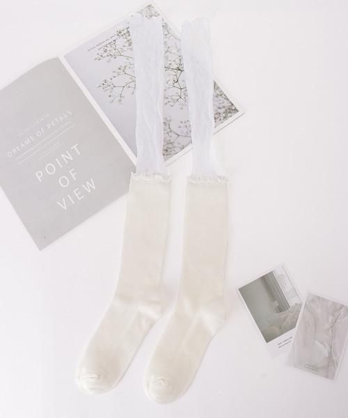 2足セット】フェイク レイヤード レース ドッキング