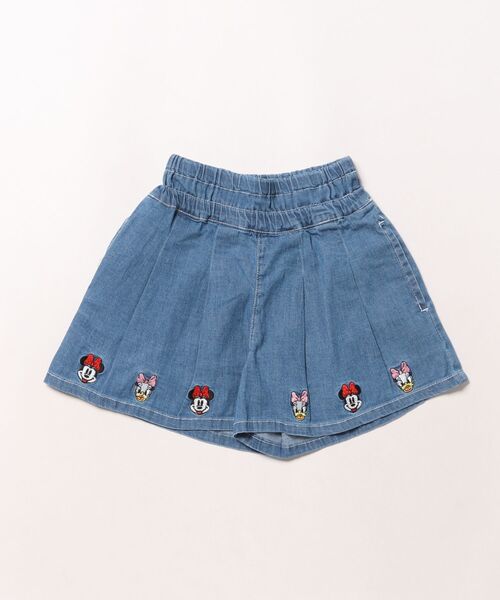 Disney（ディズニー）の「ディズニー デニム キュロットショートパンツ 0193K（デニムパンツ・キッズ・ライトインディゴブルー・80ｃｍ/90cm/100cm/110cm/120cm/130cm）」の3枚目の写真