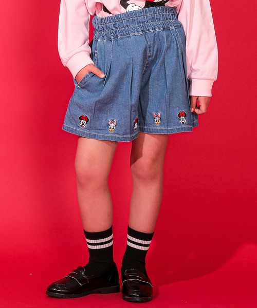 Disney（ディズニー）の「ディズニー デニム キュロットショートパンツ 0193K（デニムパンツ・キッズ・ライトインディゴブルー・80ｃｍ/90cm/100cm/110cm/120cm/130cm）」の7枚目の写真