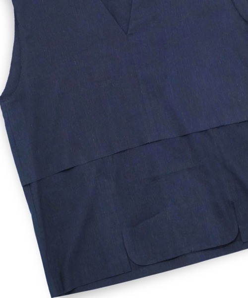ohta（オータ）の「【ohta 】navy vest（ベスト・メンズ・ネイビー・1）」の4枚目の写真