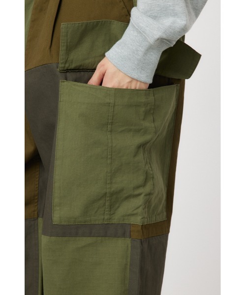 RODEO CROWNS WIDE BOWL（ロデオクラウンズワイドボウル）の「パッチワークカーゴパンツ（カーゴパンツ・メンズ・ブラック/ベージュ/カーキ・MEDIUM/LARGE）」の6枚目の写真