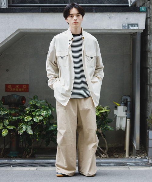 SENSE OF PLACE by URBAN RESEARCH（センスオブプレイスバイアーバンリサーチ）の「ベイカーワイドパンツ（その他パンツ・メンズ・ベージュ/ネイビー/オリーブ・MEDIUM/LARGE）」の7枚目の写真