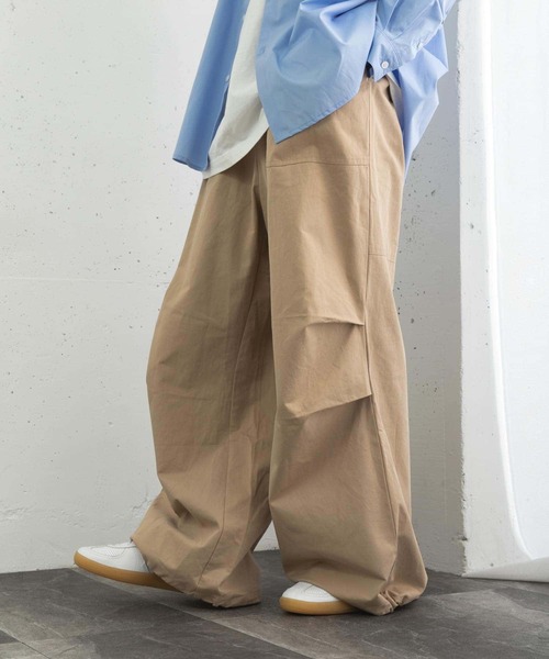 SENSE OF PLACE by URBAN RESEARCH（センスオブプレイスバイアーバンリサーチ）の「ベイカーワイドパンツ（その他パンツ・メンズ・ベージュ/ネイビー/オリーブ・MEDIUM/LARGE）」の9枚目の写真