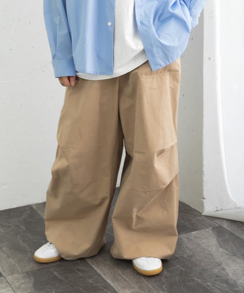 SENSE OF PLACE by URBAN RESEARCH（センスオブプレイスバイアーバンリサーチ）の「ベイカーワイドパンツ（その他パンツ・メンズ・ベージュ/ネイビー/オリーブ・MEDIUM/LARGE）」の11枚目の写真