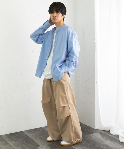 SENSE OF PLACE by URBAN RESEARCH（センスオブプレイスバイアーバンリサーチ）の「ベイカーワイドパンツ（その他パンツ・メンズ・ベージュ/ネイビー/オリーブ・MEDIUM/LARGE）」の14枚目の写真