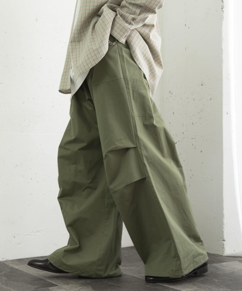 SENSE OF PLACE by URBAN RESEARCH（センスオブプレイスバイアーバンリサーチ）の「ベイカーワイドパンツ（その他パンツ・メンズ・ベージュ/ネイビー/オリーブ・MEDIUM/LARGE）」の17枚目の写真