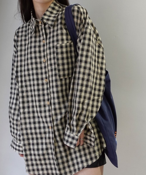 LYFT オーバーサイズ チェックシャツ M LYFT オーバーサイズ チェックシャツ M