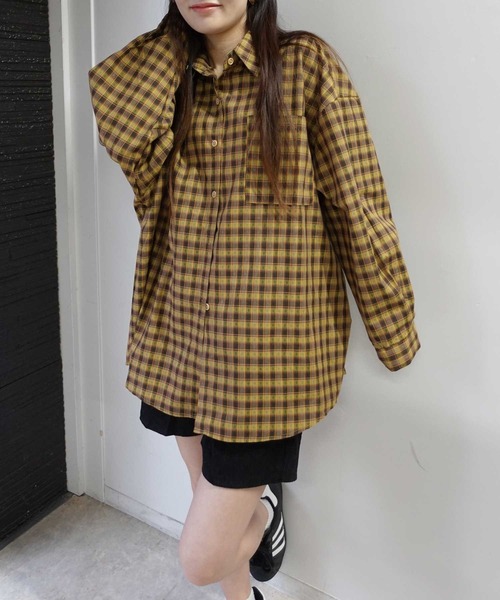 オーバーサイズチェックシャツ（シャツ/ブラウス）｜CORNERS