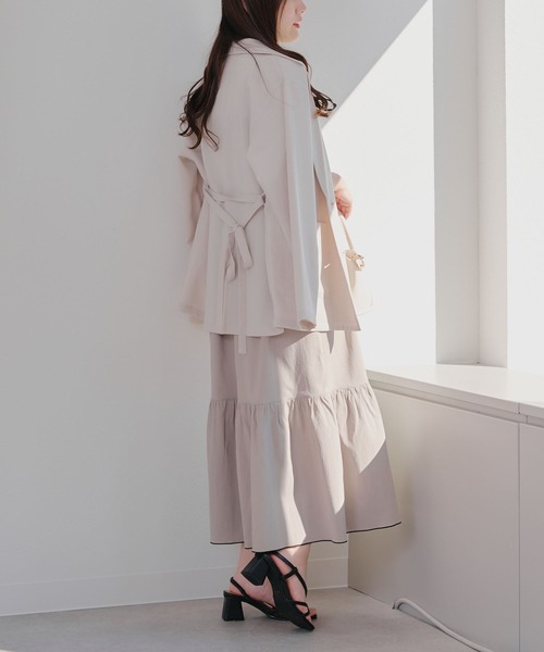 Another Branch olive des olive(アナザーブランチオリーブデオリーブ)の「【お気に入り上位!】3WAYシャーリングジャンスカ(ワンピース・レディース・ブラック/ベージュ/ブルー系その他/イエロー系その他/パープル系その他・FREE)」の9枚目の写真