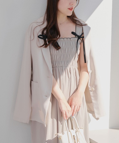 Another Branch olive des olive(アナザーブランチオリーブデオリーブ)の「【お気に入り上位!】3WAYシャーリングジャンスカ(ワンピース・レディース・ブラック/ベージュ/ブルー系その他/イエロー系その他/パープル系その他・FREE)」の10枚目の写真