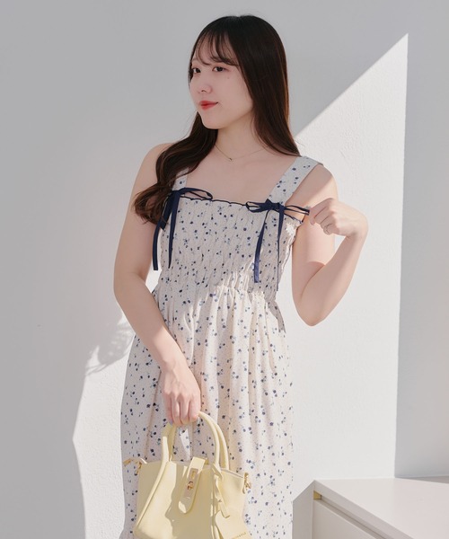 Another Branch olive des olive(アナザーブランチオリーブデオリーブ)の「【お気に入り上位!】3WAYシャーリングジャンスカ(ワンピース・レディース・ブラック/ベージュ/ブルー系その他/イエロー系その他/パープル系その他・FREE)」の19枚目の写真