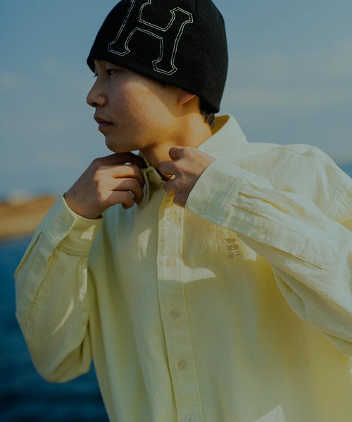 HUF(ハフ)の「MEGABLAST LS SHIRT / HUF ハフ 長袖シャツ(シャツ/ブラウス・メンズ・ブラック/イエロー系その他・SMALL/XX-LARGE/X-LARGE/LARGE/MEDIUM)」の2枚目の写真