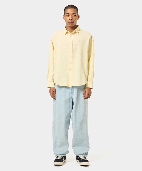 HUF(ハフ)の「MEGABLAST LS SHIRT / HUF ハフ 長袖シャツ(シャツ/ブラウス・メンズ・ブラック/イエロー系その他・SMALL/XX-LARGE/X-LARGE/LARGE/MEDIUM)」の5枚目の写真