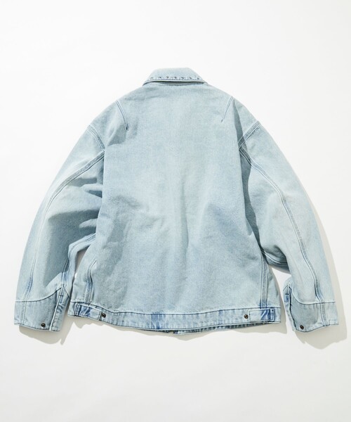 FREAK'S STORE(フリークスストア)の「スタッズ 加工 デニムショートブルゾン(ブルゾン・メンズ・サックスブルー/ブルー・MEDIUM/LARGE)」の22枚目の写真